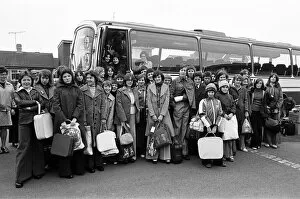 Students Collection: Bydales School pupils off to Holland. 1976