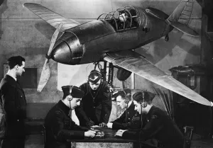 Cadets of the Wallencia Squadron of the ATC. Five landing instructors to Corpe Don