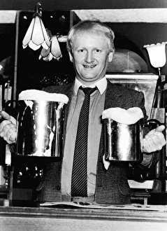 Pride Prints: Calling all big drinkers! Landlord Ron Lambton serves his beer in quarts to one gallon