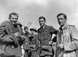 Cam Malfroy (left) former New Zealand tennis star seen here with his fellow pilots of 501