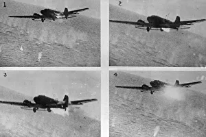 France Prints: Camera-gun footage shot from a Hawker Typhoon Mark IB flown by Flying Officer W V Mollett