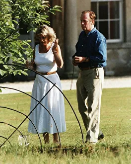 Camilla Parker Bowles and husband on their 20th Wedding anniversary July 1993