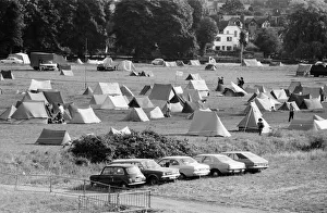 Tents Prints: Campsite grows as festival goers start to arrive for the 20th National Rock Festival