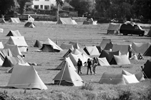 Campsite grows as festival goers start to arrive for the 20th National Rock Festival