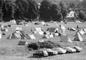 Campsite grows as festival goers start to arrive for the 20th National Rock Festival