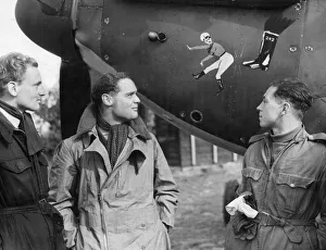Officer Prints: Canadian fighter squadron which is led by Squadron leader Sir Douglas Bader