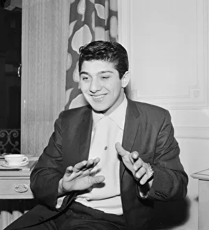 Canadian singer songwriter Paul Anka pictured in his suite at the Savoy Hotel in London