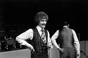 Canadian snooker player Cliff Thorburn in action during a tournament