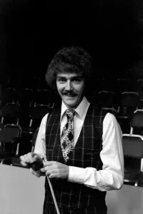 Canadian snooker player Cliff Thorburn in action during a tournament