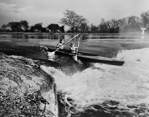00001 Prints: Canoe camping Club of Great Britain rally at Chertsey - Betty Cowie