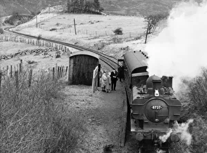 Landscape Prints: Capel Celyn Halt, the last train on the Bala-Blaenau Ffestiniog railway line before