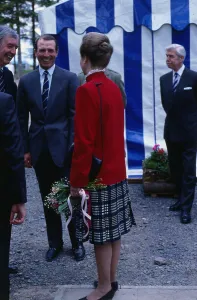 Captain Mark Phillips June 1988 with Princess Anne at Gleneagles she has