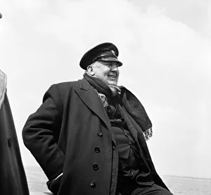 Captain Prints: The captain of the ship makes preparations for the Isle of Wight Yacht Race