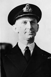 Officers Prints: Captain W. R. Patterson, the captain of the Royal Navy battleship King George V which was