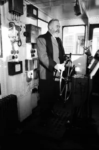Captain William Warwick the new master of the Cunard liner Q4