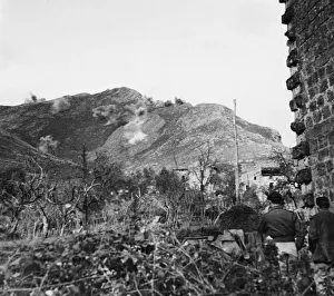 Mountains Prints: After the capture of the mountains of Roccamonfina and Camino - a triumph of sheer