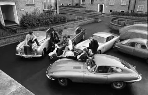 Scooter Prints: Car owners Dave Dee, Tich, Beaky and Mick surround Dozy