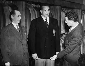 Suits Prints: Cardiff born rugby league player Billy Boston of Wigan Warriers
