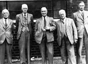 Cardiff City Football Club directors Dr Alex Brownlea, Walter Riden