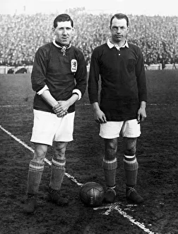 Two Cardiff City players, Fred Keenor and Jimmy Blair captain their respective countries