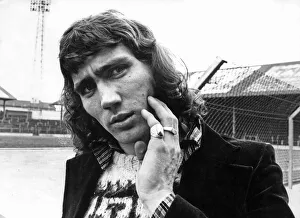 Cardiff City striker Robin Friday whose fractured cheek will keep him out of soccer for a