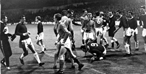 Cardiff City v Standard Liege Cardiffs John Charles goes down following a