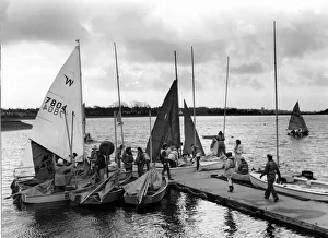 Reservoir Prints: Cardiff - Llanishen Reservoir - A five day sailing course for adults gets underway