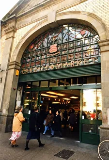 00332 Prints: Cardiff - Old - Indoor Market - Central Market - he Hayes entrance to the Market - 3rd