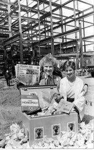 Cardiff - Old - Library - Dr Who actor Tom Baker and Lisa Jenkins of Neath