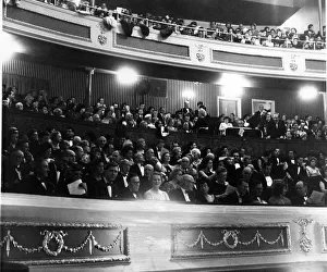 00173 Prints: Cardiff - Old - New Theatre - A packed audience including distinguished guests