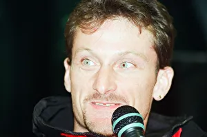 00715 Prints: Carl Fogarty at Donington Park, news press conference ahead of British round of Superbike