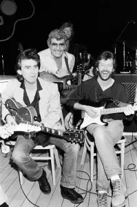 Musicians Prints: Carl Perkins assembled himself a super backing group at Channel 4