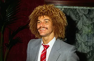 01043 Prints: Carlos Valderrama Columbia football player May 1988