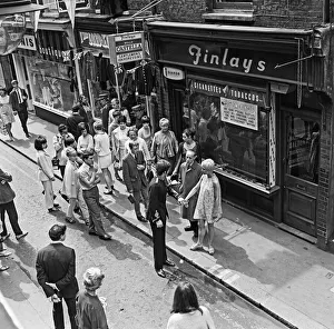 00447 Prints: Carnaby Street Scenes and Demonstration over Mick Jagger and Keith Richard