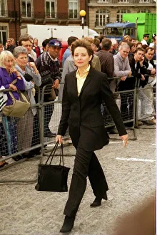 Carol Vorderman TV Presenter September 1999 arrives for Jill Dando Memorial Service