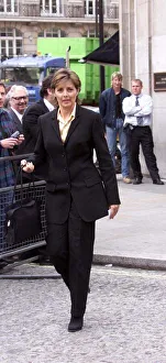 Presenters Prints: Carol Vorderman TV Presenter September 1999 arrives for Jill Dando Memorial Service
