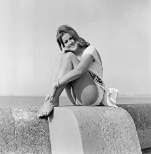 Carole Fletcher, 19 from Southport, crowned Miss New Brighton, Cheshire, 24th August 1966