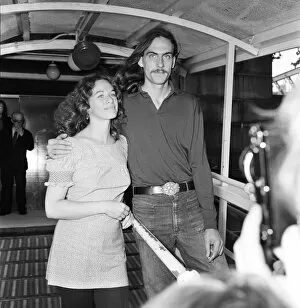 Folk Collection: Carole King and James Taylor, both singer / songwriters, together for a press conference at