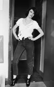 00111 Prints: Caroline Coon pictured at home November 1976 Caroline Coon is a politically