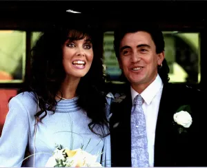 Caroline Munro Ex James Bond Girl with her husband Film Director George Dugdale
