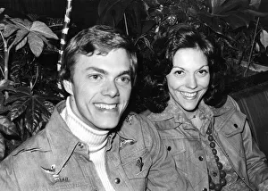 The Carpenters - Richard and Karen Carpenter pictured at a reception at the Inn