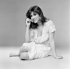 Carrie Fisher, American actress in in the UK to coincide with the release of new film