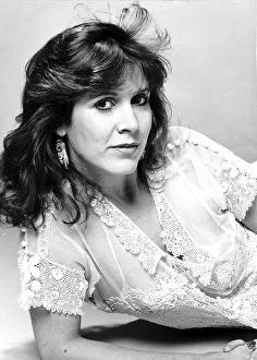 Carrie Fisher photographed in the Studio of Mirror Group Newspapers Holborn By Dorean