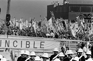 01278 Prints: The carrier HMS Invincible sailed home from the Falklands to a tumultuous welcome