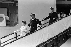 The carrier HMS Invincible sailed home from the Falklands to a tumultuous welcome