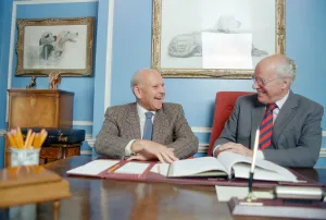 Carry On Columbus director Gerald Thomas (left) and Producer Peter Rogers pictured