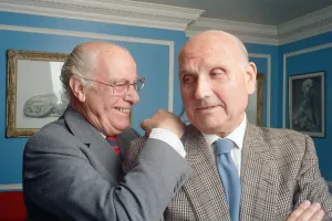 Carry On Columbus director Gerald Thomas (right) and Producer Peter Rogers pictured
