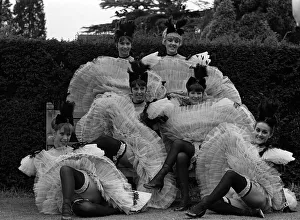 Costumes Prints: Carry On Cowboy Film 1965 Filming Dancers from the Ballet Montparnasse pose in