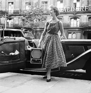 01054 Prints: A carry-it-around'television set combined with sound radio - the most