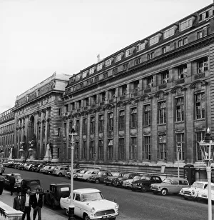 Parking Prints: Cars parked outside the Imperial College of Science and technology in South Kensington